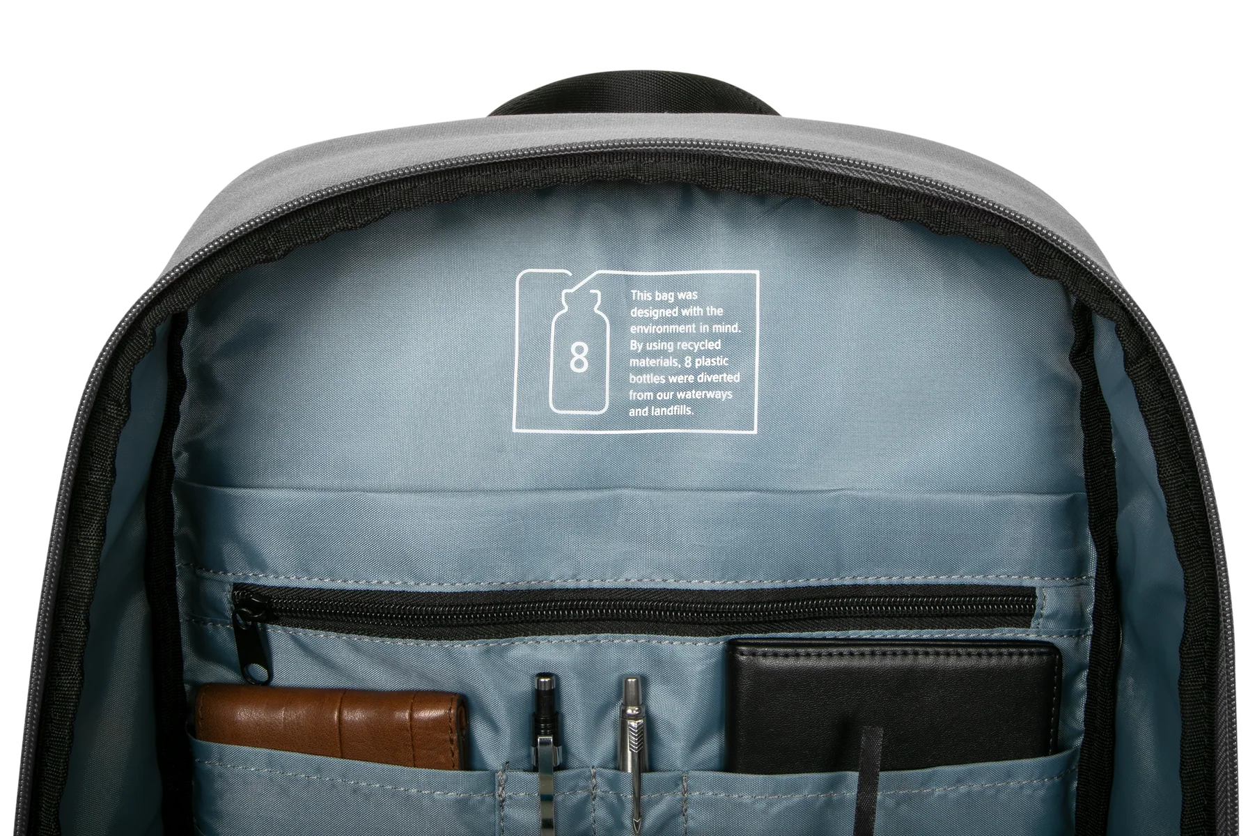 16" Sagano™ EcoSmart® Commuter Backpack - Grey - Image 8