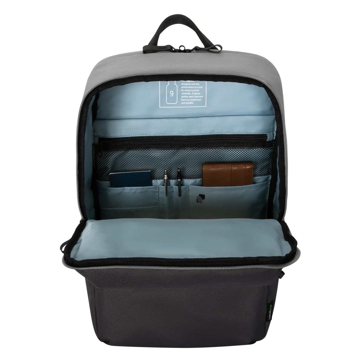 16" Sagano™ EcoSmart® Travel Backpack - Grey - Image 12