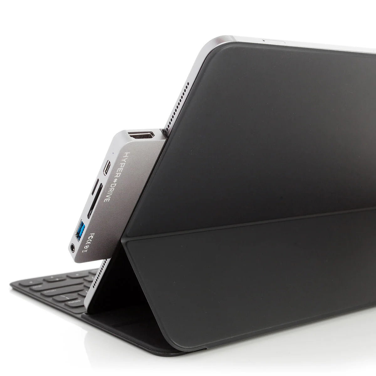 HyperDrive 6-in-1 USB-C Hub for iPad Pro/Air - Silver - Image 4
