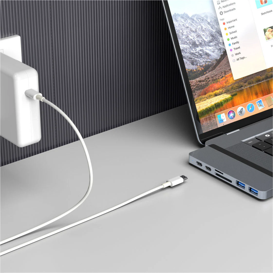 HyperDrive DUO 7-in-2 USB-C Hub - Silver - Image 14