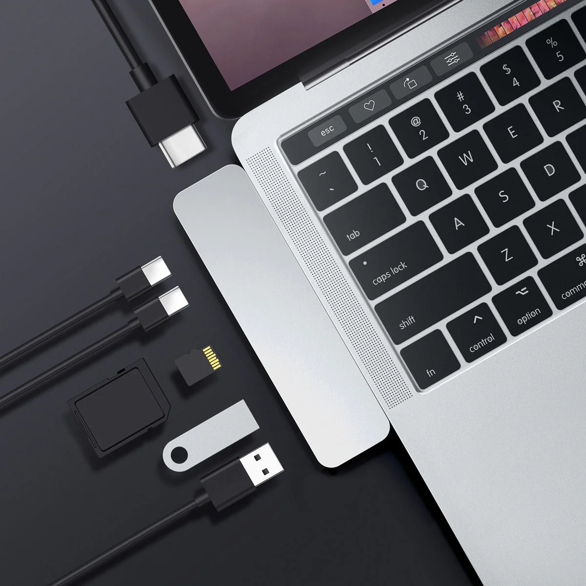 HyperDrive DUO 7-in-2 USB-C Hub - Silver - Image 5