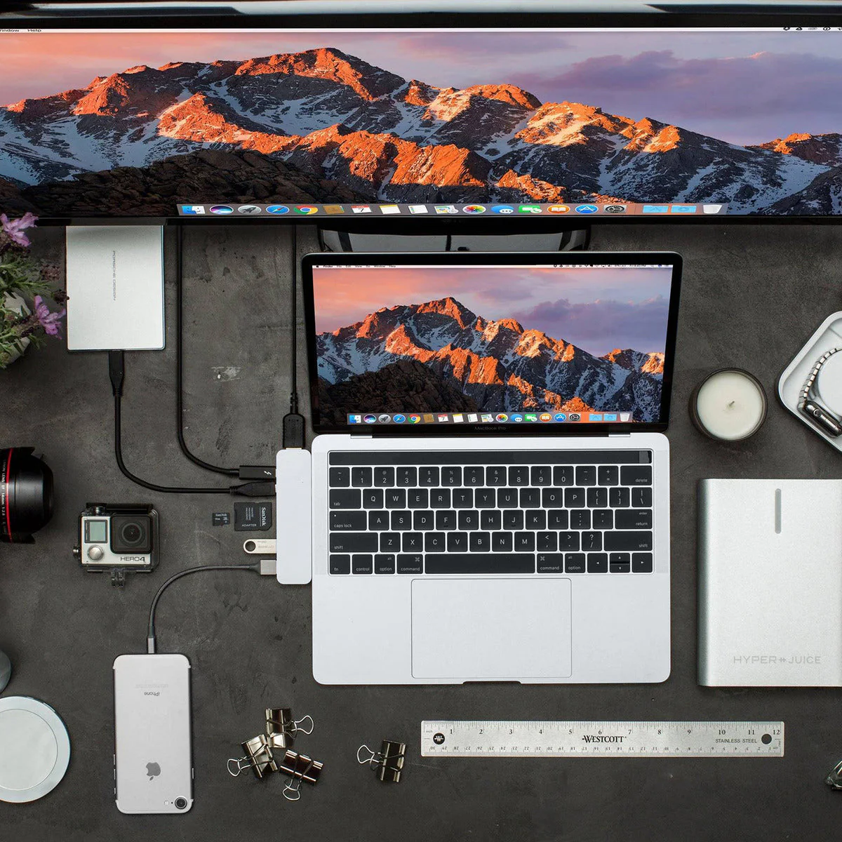 HyperDrive DUO 7-in-2 USB-C Hub - Silver - Image 7
