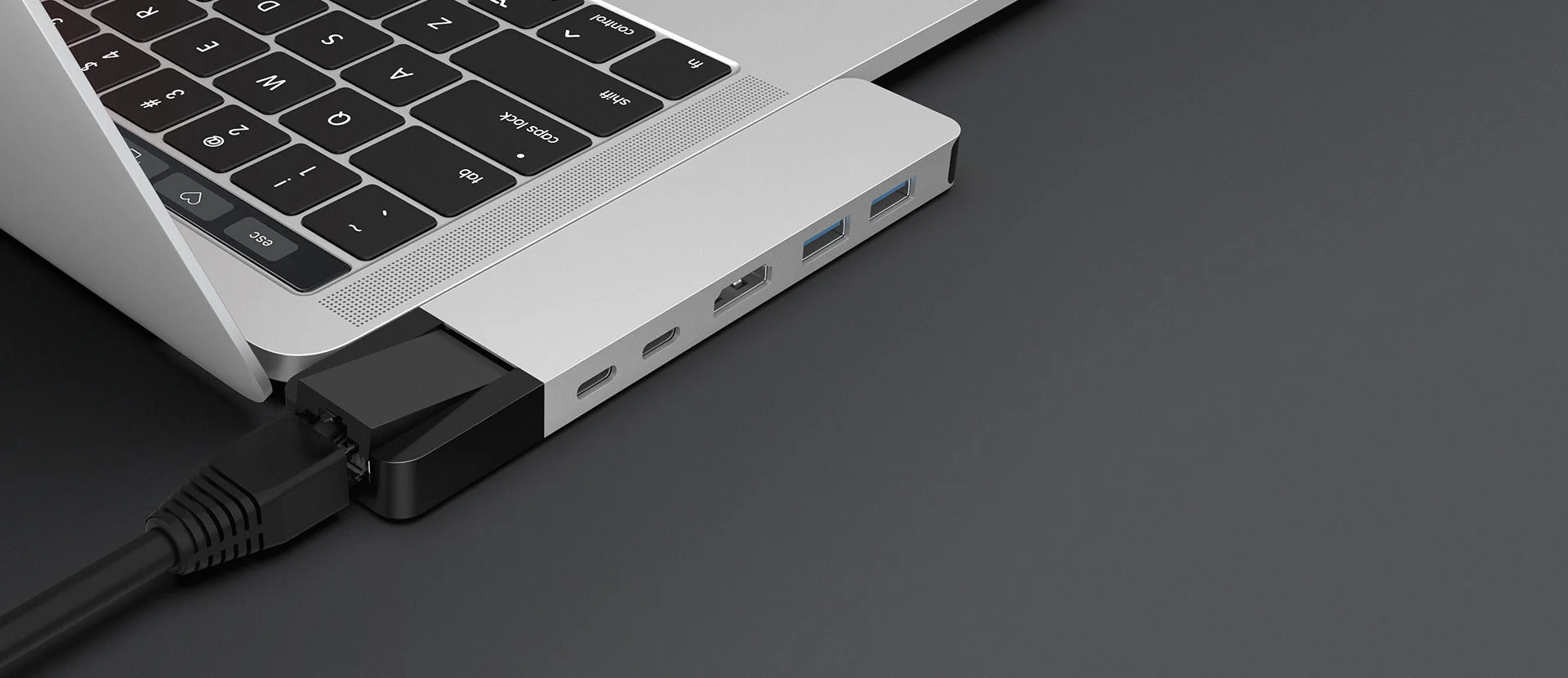 HyperDrive NET 6-in-2 USB-C Hub - Silver - Image 10
