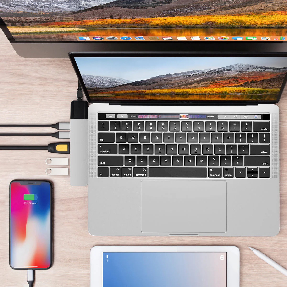 HyperDrive NET 6-in-2 USB-C Hub - Silver - Image 3