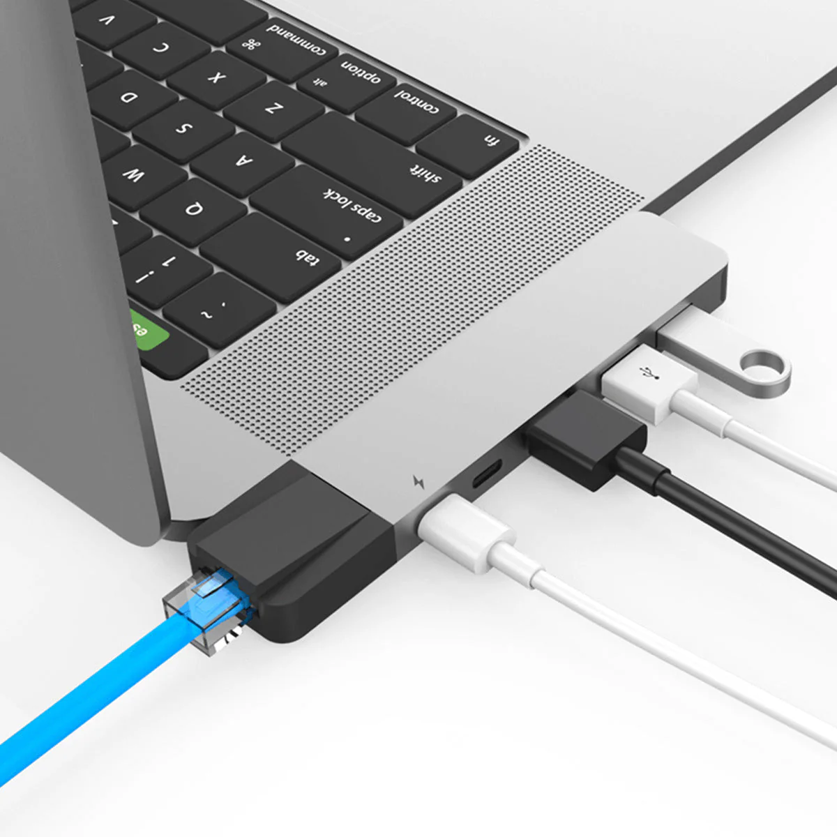 HyperDrive NET 6-in-2 USB-C Hub - Silver - Image 8