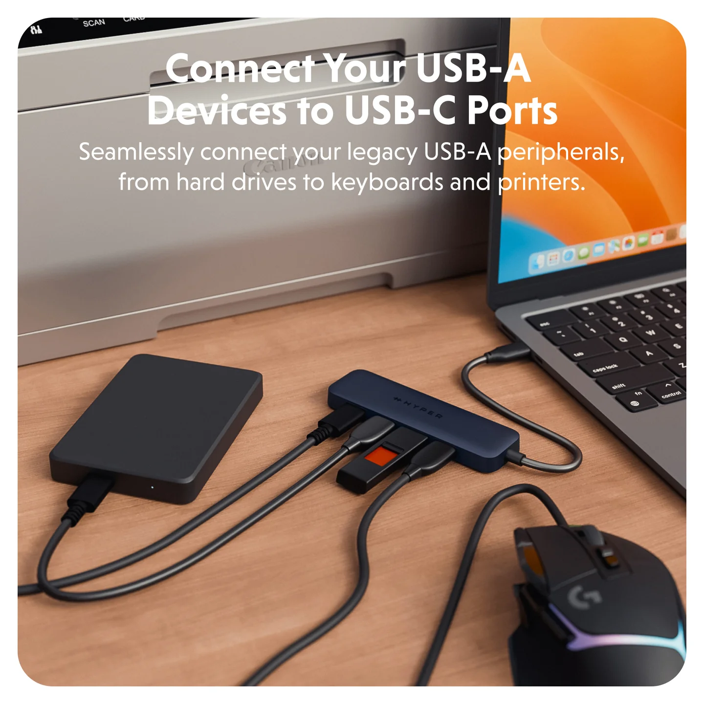 HyperDrive Next 4 Port USB-A to USB-C Hub - Image 3