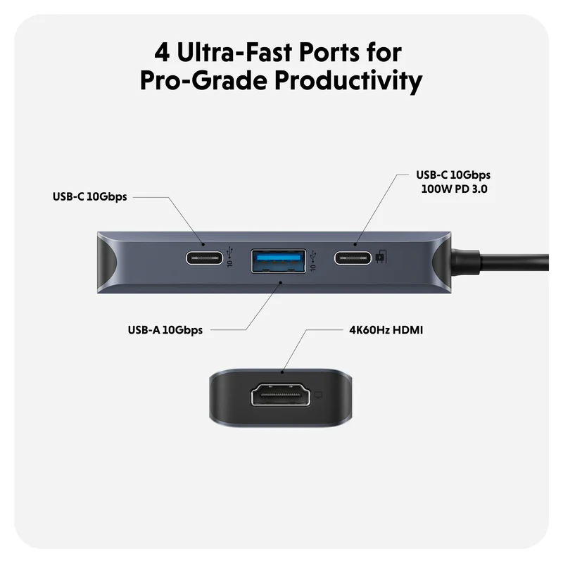 HyperDrive Next 4 Port USB-C Hub - Image 6