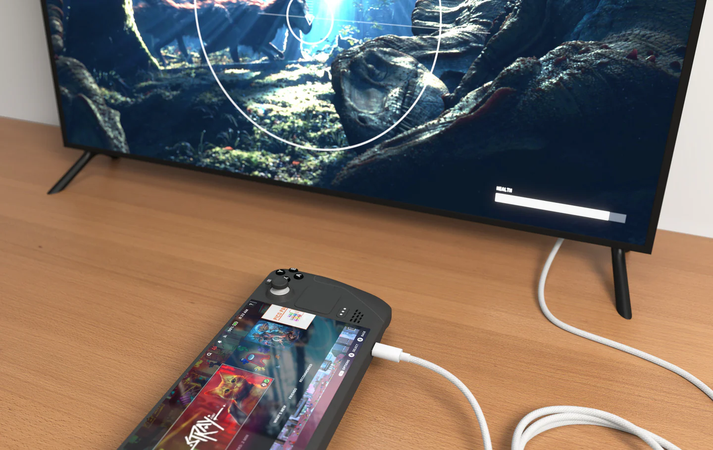 HyperDrive USB-C to HDMI 4K60Hz 2.5M Cable - White - Image 8
