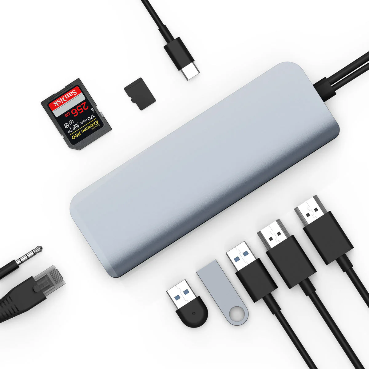 HyperDrive VIPER 10-in-2 USB-C Hub - Silver - Image 3
