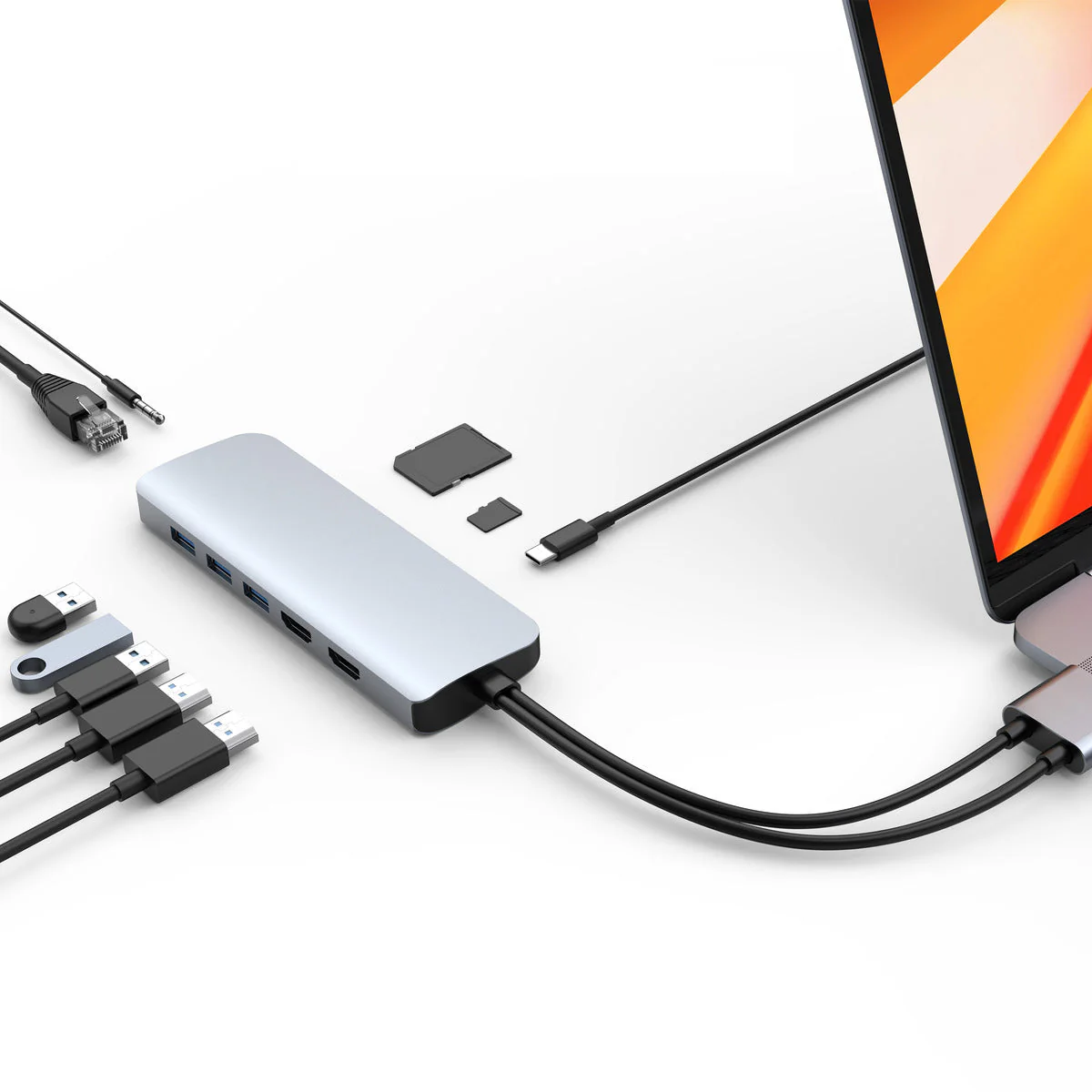 HyperDrive VIPER 10-in-2 USB-C Hub - Silver - Image 5