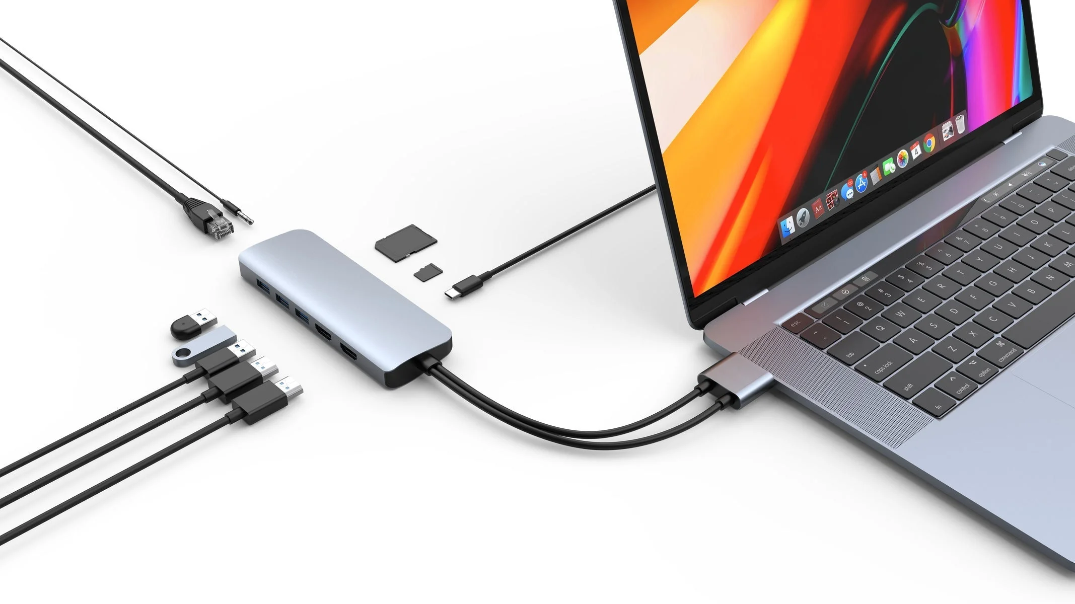 HyperDrive VIPER 10-in-2 USB-C Hub - Silver - Image 9
