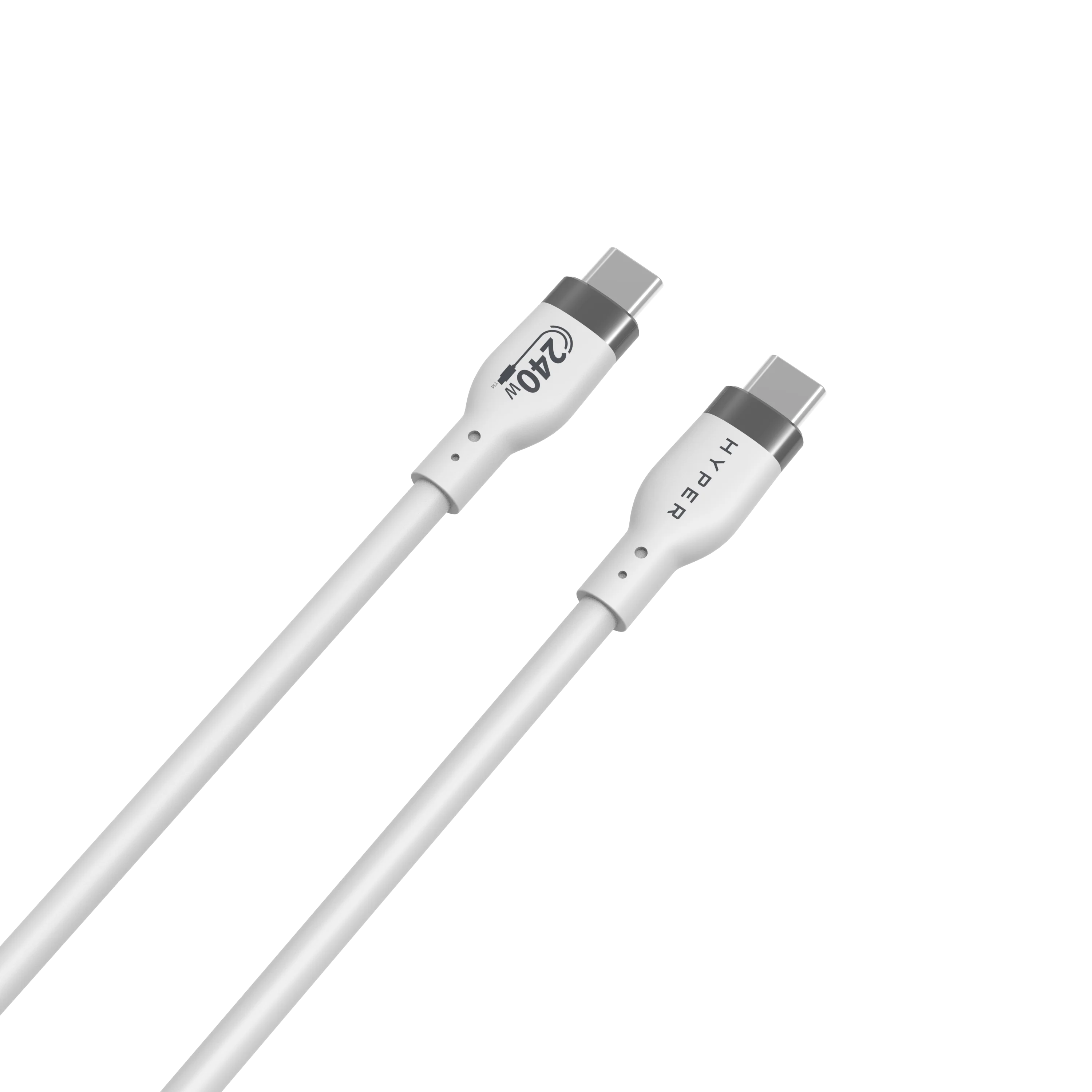 HyperJuice 240W Silicone USB-C to USB-C Cable (3ft/1m) - Image 2