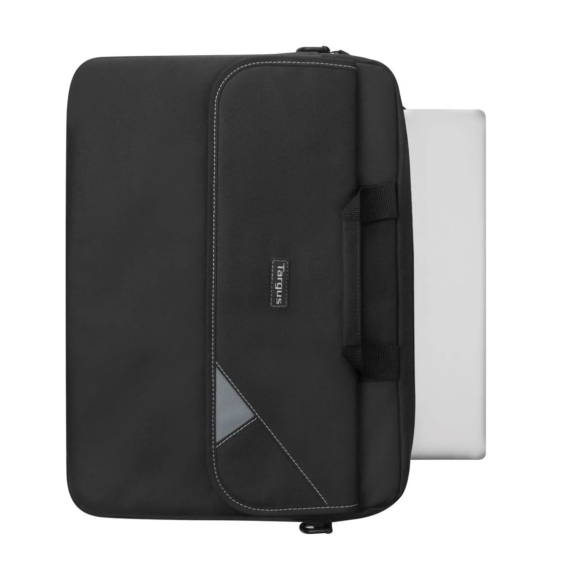 15.6" Intellect Topload Laptop Case - Black/Grey - Image 3