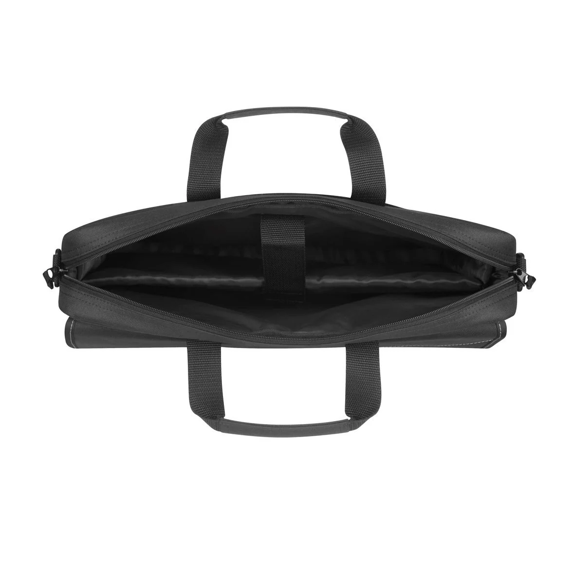 15.6" Intellect Topload Laptop Case - Black/Grey - Image 4